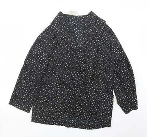 Richards Womens Black Geometric Jacket Size 14 - Picture 1 of 12