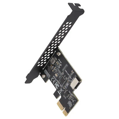 (Black) PCI-E To USB3.2 GEN1 Front USB C Expansion Card 5Gbps Type E - Image 1 of 4