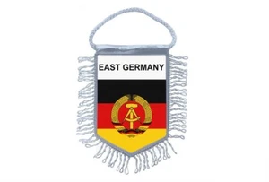 Mini banner flag pennant mirror cars rda ddr east banner germany deutschland - Picture 1 of 1
