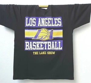 NBA Basketball Los Angeles. Ultra Heavyweight American Style Hip Hop Tee by LEGI - Picture 1 of 4