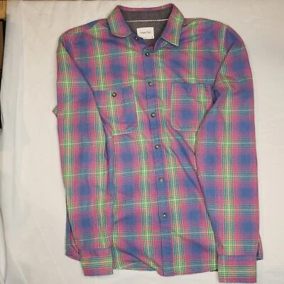 Sovereign Code Men's Arin Button Down Shirt, Blue/Green/Pink, Size Small - Image 1 of 4