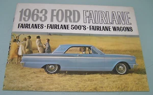FORD FAIRLANE ~WAGON  1963 Original Market Sales Brochure Printed In USA - Picture 1 of 5