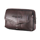 fr PU Leather Fanny Waist Bag Solid Color Mobile Phone Purse Pocket Business Cas