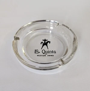 La Quinta Motor Inns - Vintage Clear Ashtray - Classic Hotel/Motel Keepsake - Picture 1 of 5