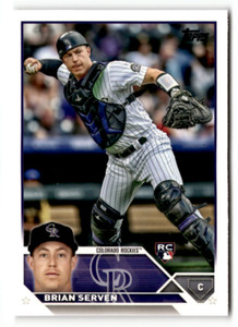 2023 Topps #41 Brian Serven EX/NM RC Rookie Rockies ID:50062