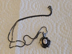 Sterling Silver PENDANT Most Likely CADMAN on 15" Necklace Chain Navajo - Picture 1 of 7