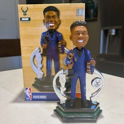 NUEVO GIANNIS ANTETOKOUNMPO Milwaukee Bucks 2019 Premio MVP Bobblehead NBA Foto 1 de 4