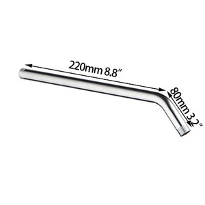 Brazo de extensión de agua de acero inoxidable de 12" de largo tubo cromado montaje en pared - Imagen 1 de 1