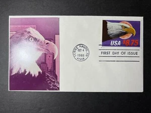 1988 USA First Day Cover FDC Terre Haute IN No Address Eagle Express Mail Rate 5 - Picture 1 of 2
