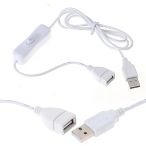 1Pc 1m USB Cable with Switch ON/OFF Cable_Extension To Th - Afbeelding 1 van 10