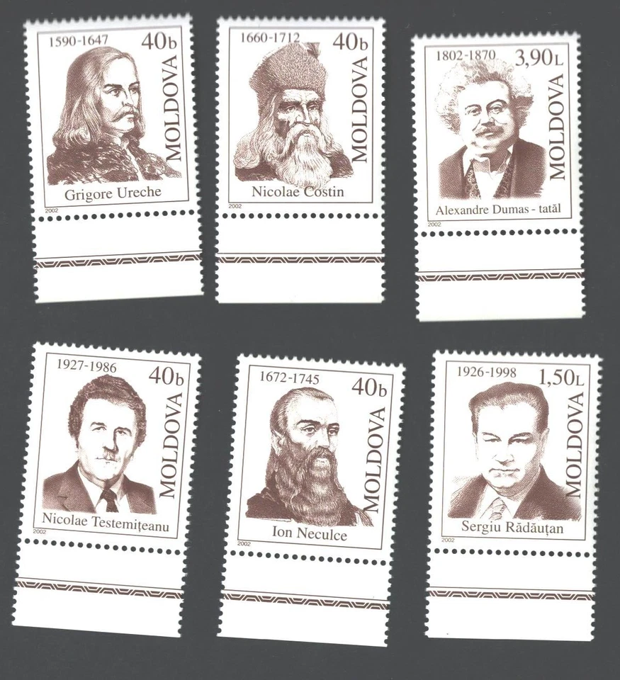 MOLDOVA  , 2002  , Famous Persons , 6v. , MNH - Image 1 of 1