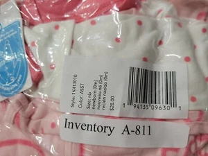 Carter's Baby Girl Newborn (0m) 2 Pack Footed Coveralls New With Tags - Picture 1 of 1