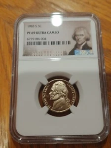 1983-S JEFFERSON NICKEL NGC PF69 ULTRA CAMEO - Picture 1 of 2
