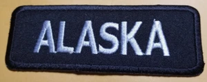 ALASKA Embroidered Patch approx 1.25x3.75" - Picture 1 of 2