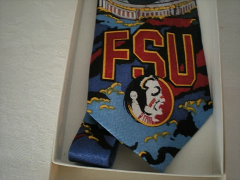 NEW MENS FSU FLORIDA STATE UNIVERSITY  NECKTIE OFFICIAL LICENSED COLLEGIATE (F) Cover