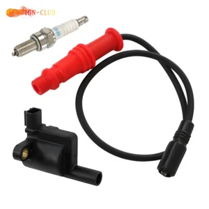 Bobina de encendido con tapa de cable bujía para Polaris Ranger 500 4x4 2008-2014 - Imagen 1 de 8