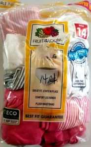 Fruit of the Loom Girls 14 Pack Briefs Multi Color Size 14 Tag Free, new in pack - Picture 1 of 3