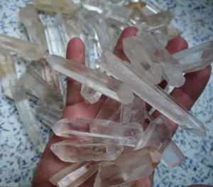100g A lot of quartz crystal pieces rough original points Wand Specimen A - Picture 1 of 6