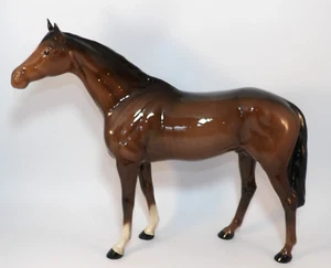 Beswick Large 11 1/4" Brown Glossy Racehorse Model 1564 c1970 VGC - Picture 1 of 10