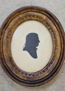 Antique Borghese Silhouette Portrait In Original Frame - Picture 1 of 10