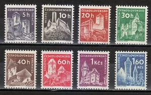 Checoslovaquia MNH 1959 Mi 1185-1192 Sc 970-977 hermosos castillos ** - Imagen 1 de 2
