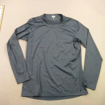 REI Sweater Mens Medium Long Sleeve Crew Neck Pullover Gray Lightweight - Image 1 of 4