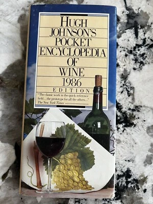 HUGH JOHNSON'S POCKET ENCYCLOPEDIA OF WINE 1986 Edition Foto 1 de 2
