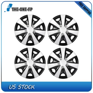 Set of 4 15" Wheel Cover Replacement R15 Hub Caps Universal Wheel Rim Cover PP - Picture 1 of 12