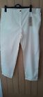 Ladies Ivory Slim Fit Chinos Size 20 Long From Marks And Spencer BNWT