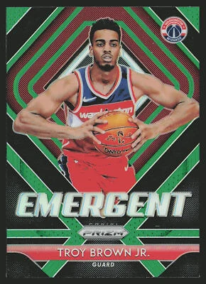 2018-19 Panini Prizm #15 Troy Brown Jr. Emergent Green - Image 1 of 2