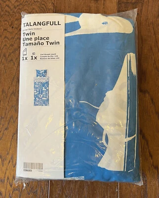 Nuevo juego de cama funda nórdica IKEA Twin Talangfull azul deportes pasatiempo con funda de almohada Foto 1 de 3