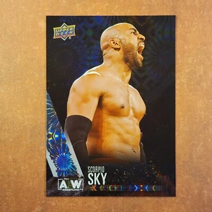 2-12-04 PWE. 2021 upper deck aew pyro #8 scorpio sky - Picture 1 of 2