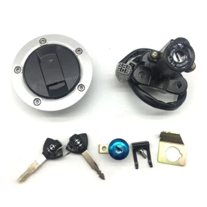 Fuel Gas Cap Ignition Switch Seat Lock Set For Fit Suzuki GSXR600/750/1000 GW250 - Picture 1 of 8
