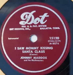 78 Flexi RPM Instrumental Johnny Maddox "I Saw Mommy Kissing Santa Claus" Punkt - Bild 1 von 2