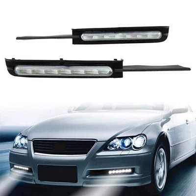 LED Daytime Running Lights DRL Amber White Lamp For Toyota REIZ Mark X 2005-2009 - Image 1 of 4
