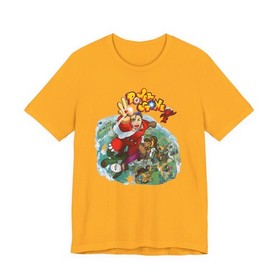Power Stone Dreamcast 90s 2000s Japan Cover Art Unisex Jersey Short Sleeve Tee