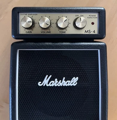 Amplificador de Guitarra Marshall MS-4 Micro Doble Pila (Negro) - ¡PROBADO! Foto 1 de 4