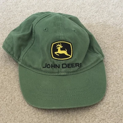 John Deere Boy's Toddler Hat Green Embroidered Logo 100% Cotton - Image 1 of 4