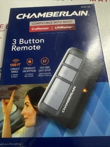 Chamberlain 953EV-P2 3-Button Garage Door Remote – Black - Picture 1 of 4