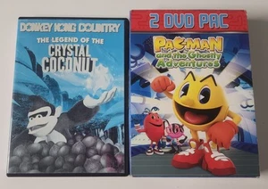 Donkey Kong Country: Legend of the Crystal Coconut & Pac Man OOP RARE DVD Lot! - Imagen 1 de 9