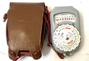 Vintage Minilux Photo Light Meter With Original Case Mini Lux Works Well - Picture 1 of 2