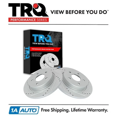 Juego de rotores de freno TRQ Performance para Ford Focus 2012-2018 Foto 1 de 4