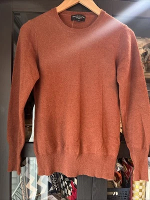 Brunella Gori Women’s 100% Cashmere Rust Brown Sweater S Small MADE IN ITALY - Image 1 of 4