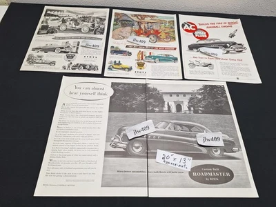 4 Vintage 1952 BUICK ADS Original Print Ad Literature AC Spark Plugs - Image 1 of 4
