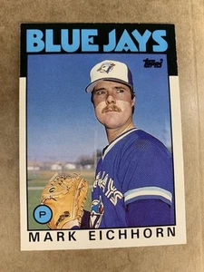 1986 Topps Traded #34T Mark Eichhorn Toronto Blue Jays - Foto 1 di 2