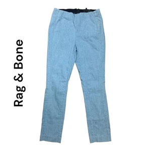 Rag + Bone womens 6 small lightweight ankle pants light wash blue business casu - Picture 1 of 11