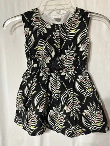 Gymboree Girls Size 4T Dress With Zebra Patterned Leaves. Great condition. - Picture 1 of 9