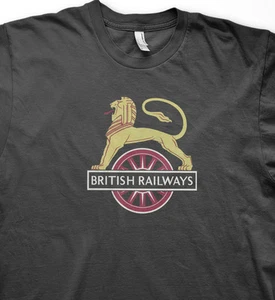 Steinrosen John Squire BR Britische Eisenbahnen Radfahren Löwe T-Shirt - Bild 1 von 1