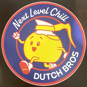 Adesivo Dutch Bros caffè livello successivo chill caffettiera luglio 2022 - Foto 1 di 1