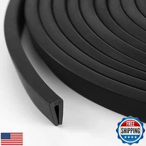Kingdder Rubber Edge Trim U Channel Rubber Door Seal Strip Weather Resistance - Picture 1 of 5